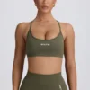 Soutien-gorge de sport sans coutures Super Sculpt dos nu, vert clair Soutien-gorge de sport sans coutures Super Sculpt dos nu, vert clair