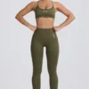 Soutien-gorge de sport sans coutures Super Sculpt dos nu, vert clair Soutien-gorge de sport sans coutures Super Sculpt dos nu, vert clair