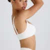 Soutien-gorge de sport Soft Active à bordures contrastées, blanc Soutien-gorge de sport Soft Active à bordures contrastées, blanc