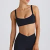 Soutien-gorge de sport Soft Active à bordures contrastées, noir Soutien-gorge de sport Soft Active à bordures contrastées, noir