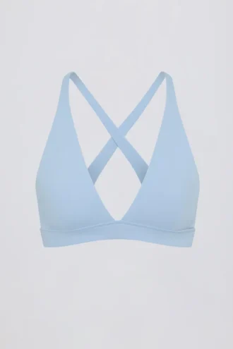 Soutien-gorge de sport Soft Active à bretelles croisées dans le dos, couleur Sky