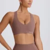 Soutien-gorge de sport Soft Active à col en V, couleur Mocha Soutien-gorge de sport Soft Active à col en V, couleur Mocha