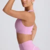 Soutien-gorge de sport Soft Active à col en V, couleur rose poudré Soutien-gorge de sport Soft Active à col en V, couleur rose poudré