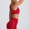 Soutien-gorge de sport Soft Active à col en V, couleur rouge vif Soutien-gorge de sport Soft Active à col en V, couleur rouge vif