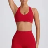 Soutien-gorge de sport Soft Active à col en V, couleur rouge vif Soutien-gorge de sport Soft Active à col en V, couleur rouge vif