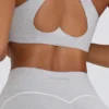Soutien-gorge de sport Soft Active à col en V, gris Soutien-gorge de sport Soft Active à col en V, gris