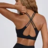 Soutien-gorge de sport Soft Active à col en V, noir Soutien-gorge de sport Soft Active à col en V, noir