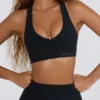 Soutien-gorge de sport Soft Active à col en V, noir Soutien-gorge de sport Soft Active à col en V, noir