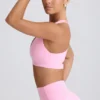 Soutien-gorge de sport Soft Active à col en V, rose pâle Soutien-gorge de sport Soft Active à col en V, rose pâle