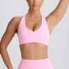 Soutien-gorge de sport Soft Active à col en V, rose pâle Soutien-gorge de sport Soft Active à col en V, rose pâle