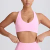 Soutien-gorge de sport Soft Active à col en V, rose pâle Soutien-gorge de sport Soft Active à col en V, rose pâle