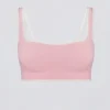 Soutien-gorge de sport Soft Active Contrast en rose poudré