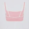 Soutien-gorge de sport Soft Active Contrast en rose poudré