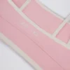 Soutien-gorge de sport Soft Active Contrast en rose poudré