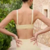 Soutien-gorge de sport Soft Active à coutures apparentes, couleur citron Soutien-gorge de sport Soft Active à coutures apparentes, couleur citron