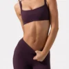 Soutien-gorge de sport Soft Active à coutures apparentes, couleur prune Soutien-gorge de sport Soft Active à coutures apparentes, couleur prune