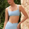 Soutien-gorge de sport Soft Active à coutures apparentes, couleur Sky Soutien-gorge de sport Soft Active à coutures apparentes, couleur Sky