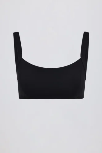 Soutien-gorge de sport Soft Active à coutures apparentes, noir