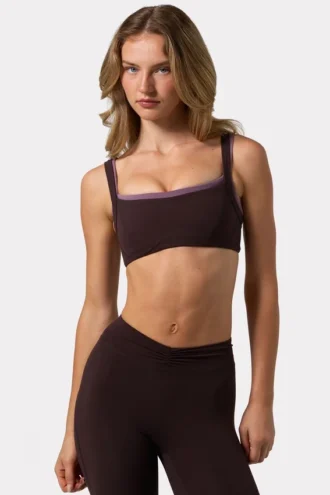 Soutien-gorge de sport Soft Active à coutures profilées, couleur Espresso