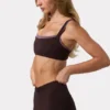 Soutien-gorge de sport Soft Active à coutures profilées, couleur Espresso Soutien-gorge de sport Soft Active à coutures profilées, couleur Espresso