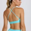 Soutien-gorge de sport Soft Active à dos croisé, couleur Aqua Soutien-gorge de sport Soft Active à dos croisé, couleur Aqua