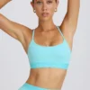 Soutien-gorge de sport Soft Active à dos croisé, couleur Aqua Soutien-gorge de sport Soft Active à dos croisé, couleur Aqua
