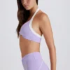 Soutien-gorge de sport Soft Active à dos nu et devant torsadé, couleur lilas Soutien-gorge de sport Soft Active à dos nu et devant torsadé, couleur lilas
