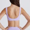 Soutien-gorge de sport Soft Active à effet torsadé sur le devant, couleur lilas Soutien-gorge de sport Soft Active à effet torsadé sur le devant, couleur lilas