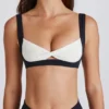 Soutien-gorge de sport Soft Active à effet torsadé sur le devant, noir Soutien-gorge de sport Soft Active à effet torsadé sur le devant, noir