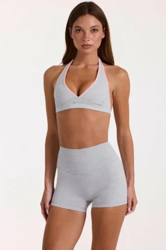 Soutien-gorge de sport Soft Active en gris chiné