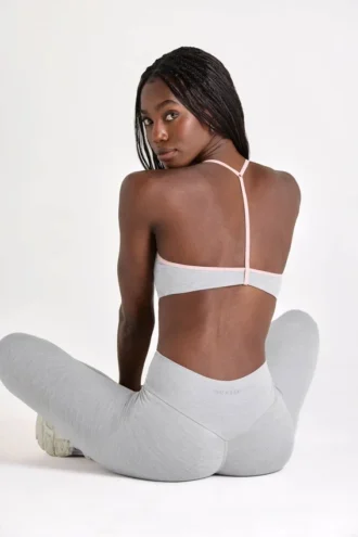Soutien-gorge de sport Soft Active en gris chiné