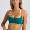 Soutien-gorge de sport Soft Active à encolure dégagée en vert université Soutien-gorge de sport Soft Active à encolure dégagée en vert université