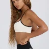 Soutien-gorge de sport Soft Active à encolure en cœur, blanc Soutien-gorge de sport Soft Active à encolure en cœur, blanc
