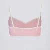 Soutien-gorge de sport Soft Active à encolure en cœur contrastée, couleur rose poudré Soutien-gorge de sport Soft Active à encolure en cœur contrastée, couleur rose poudré