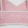 Soutien-gorge de sport Soft Active à encolure en cœur contrastée, couleur rose poudré Soutien-gorge de sport Soft Active à encolure en cœur contrastée, couleur rose poudré