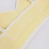 Soutien-gorge de sport Soft Active à encolure en cœur et contrasté, couleur jaune pâle Soutien-gorge de sport Soft Active à encolure en cœur et contrasté, couleur jaune pâle