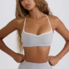 Soutien-gorge de sport Soft Active à encolure en cœur, gris Soutien-gorge de sport Soft Active à encolure en cœur, gris
