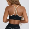 Soutien-gorge de sport Soft Active à encolure en cœur, noir Soutien-gorge de sport Soft Active à encolure en cœur, noir
