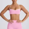 Soutien-gorge de sport Soft Active à encolure en cœur, rose pâle Soutien-gorge de sport Soft Active à encolure en cœur, rose pâle