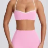Soutien-gorge de sport Soft Active à encolure en cœur, rose pâle Soutien-gorge de sport Soft Active à encolure en cœur, rose pâle