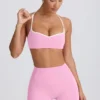 Soutien-gorge de sport Soft Active à encolure en cœur, rose pâle Soutien-gorge de sport Soft Active à encolure en cœur, rose pâle