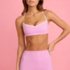 Soutien-gorge de sport Soft Active à encolure en cœur, rose poudré Soutien-gorge de sport Soft Active à encolure en cœur, rose poudré