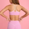 Soutien-gorge de sport Soft Active à encolure en cœur, rose poudré Soutien-gorge de sport Soft Active à encolure en cœur, rose poudré