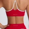 Soutien-gorge de sport Soft Active à encolure en cœur, rouge vif Soutien-gorge de sport Soft Active à encolure en cœur, rouge vif