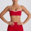Soutien-gorge de sport Soft Active à encolure en cœur, rouge vif Soutien-gorge de sport Soft Active à encolure en cœur, rouge vif
