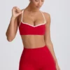Soutien-gorge de sport Soft Active à encolure en cœur, rouge vif Soutien-gorge de sport Soft Active à encolure en cœur, rouge vif