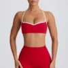 Soutien-gorge de sport Soft Active à encolure en cœur, rouge vif Soutien-gorge de sport Soft Active à encolure en cœur, rouge vif