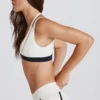 Soutien-gorge de sport Soft Active à superpositions, couleur ivoire Soutien-gorge de sport Soft Active à superpositions, couleur ivoire