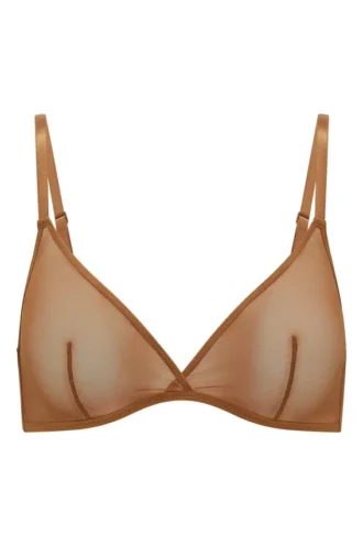 Soutien-gorge triangle Intimates en maille douce monocouche, couleur amande