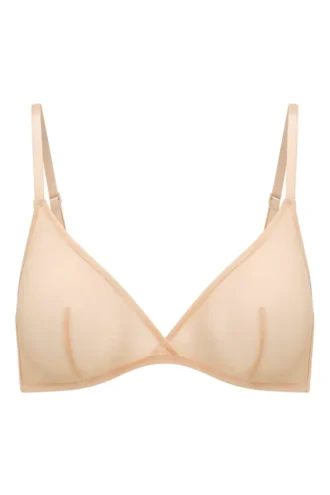 Soutien-gorge triangle Intimates en maille douce à simple épaisseur, couleur beige